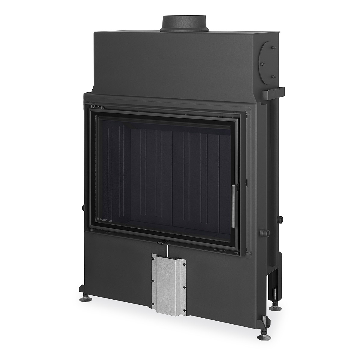 Plieninis židinio ugniakuras Romotop IMPRESSION 2G 80.60.01 atveriamomis durimis kaina