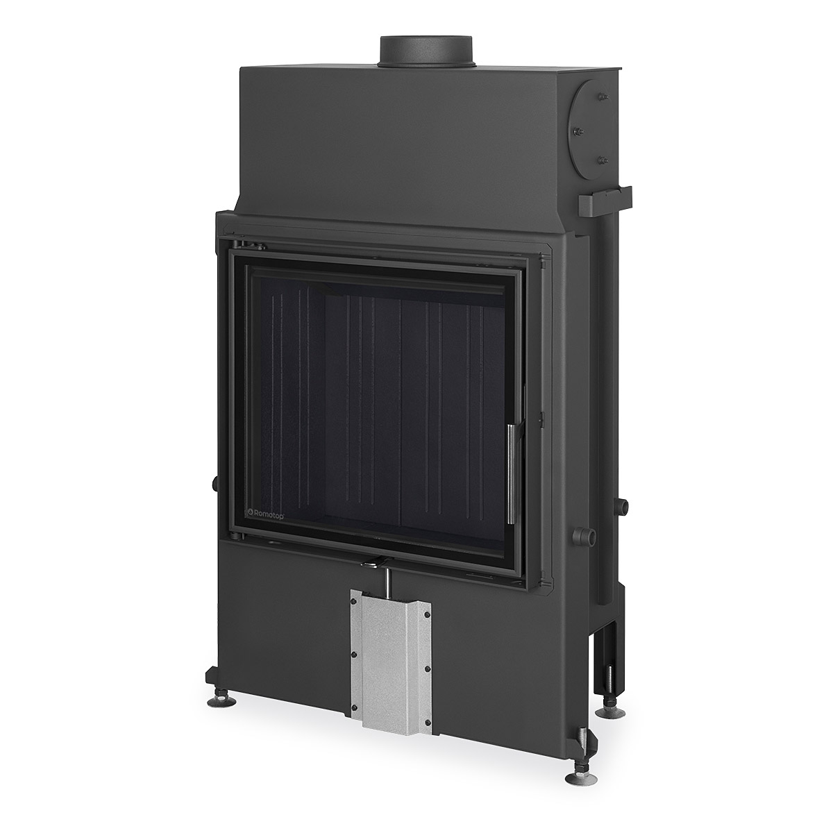 Plieninis židinio ugniakuras Romotop IMPRESSION 2G 67.60.01 atveriamomis durimis kaina