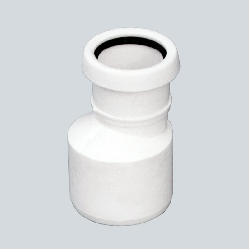 Vidaus kanaliz. perėjimas trumpas movai PP HT 40×32 mm, balta