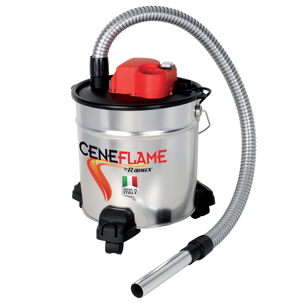 Pelenų siurblys Ribimex Ceneflame, su ratukais 1200W, 18L talpa