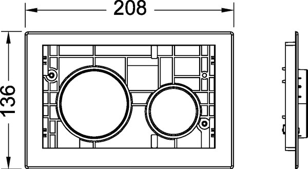 TECEloop tvirtinimo rėmelis su mygtukais, aukso spalva internetu