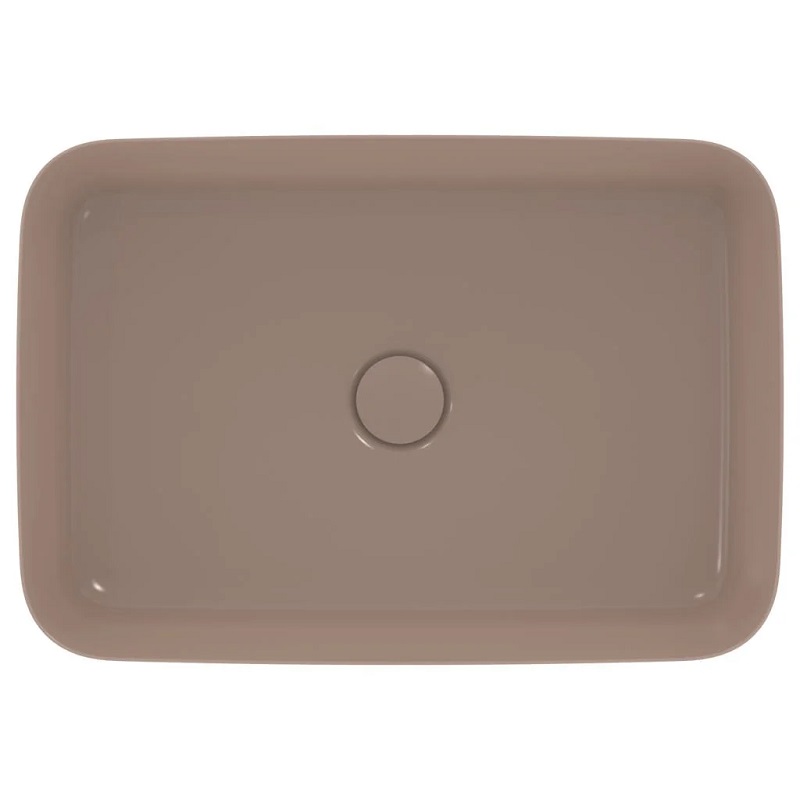 Praustuvas montuojamas ant stalviršio Ideal Standard Ipalyss 55×38 cm, be perlajos, su dugno vožtuvu, Kashmir kaina