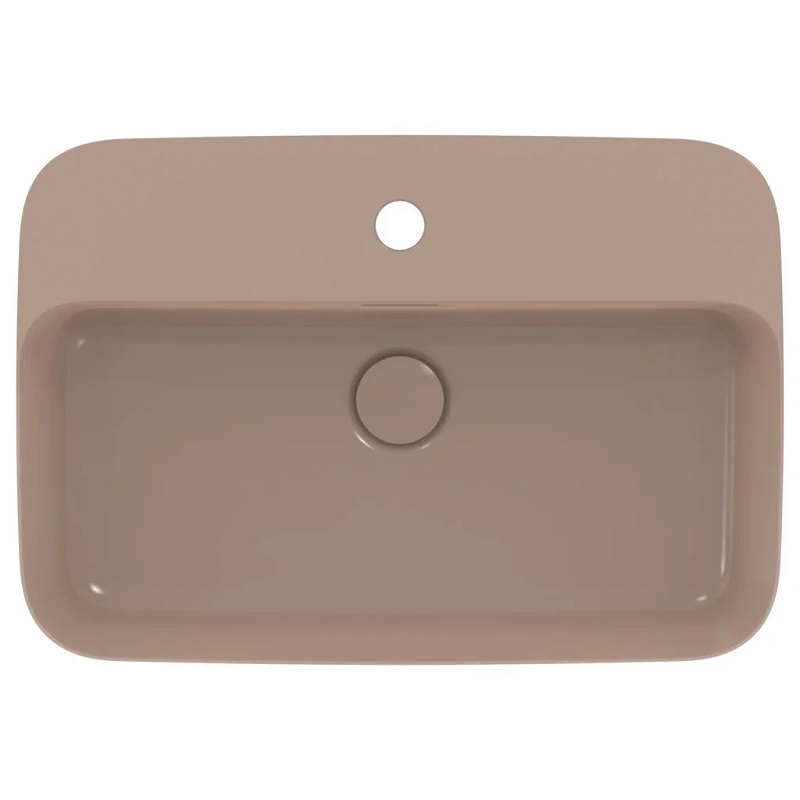 Praustuvas montuojamas ant stalviršio Ideal Standard Ipalyss 55×38 cm, su perlaja, su dugno vožtuvu, Kashmir kaina