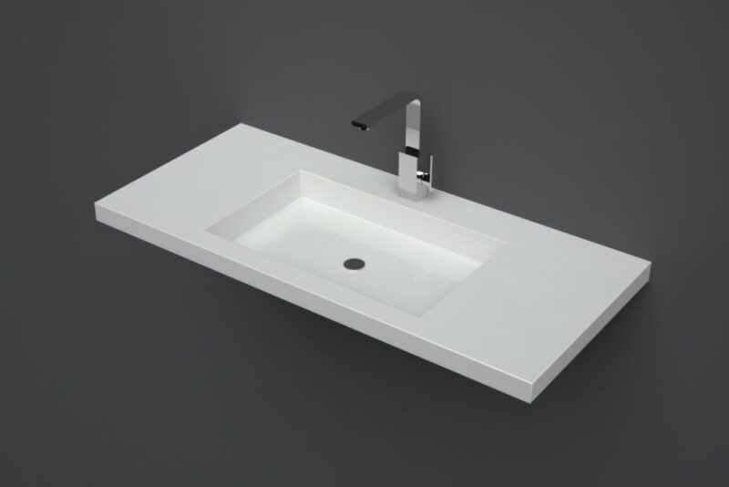 Akmens masės praustuvas Vispool F-1000, 1000x450x90 mm, baltas
