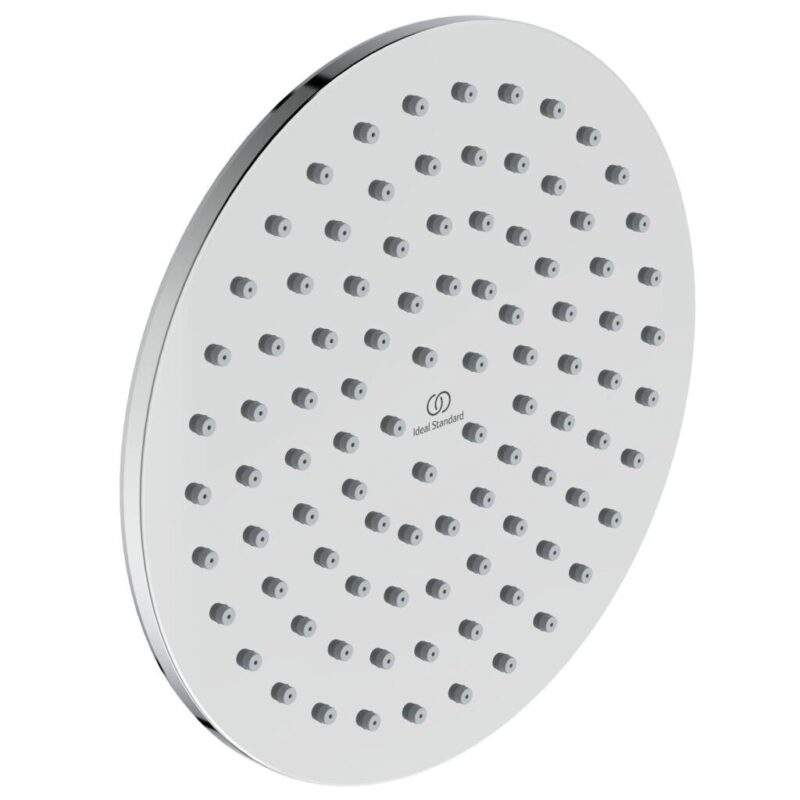 Ideal Standard Idealrain lietaus dušo galva 200 mm su silikoniais purkštukais, 12 l/min, chromas kaina
