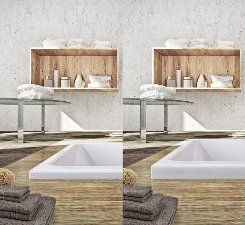 Akrilinė vonia Roth Kubic Neo Slim 170×75 cm, balta kaina