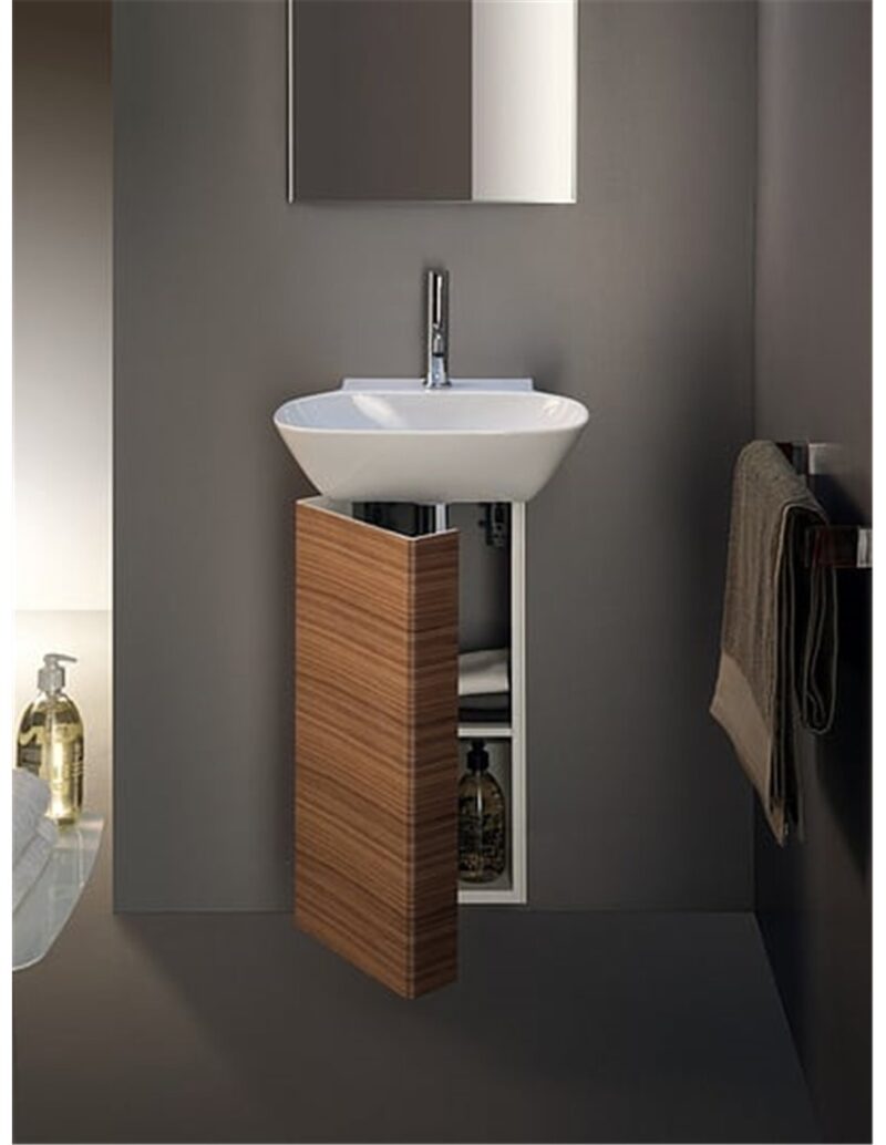 Mažas praustuvas INO 450×410 mm, 1 skyle maišyt., Saphir Keramik, baltas kaina