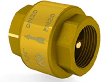 Atbulinis vožtuvas be tinkl., su metal.vožt. v/v 1″ internetu