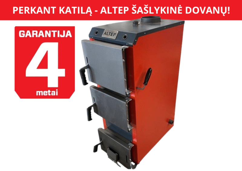Kieto kuro katilas Altep APAT-REASON KT-3E, 15kW, apatinio degimo