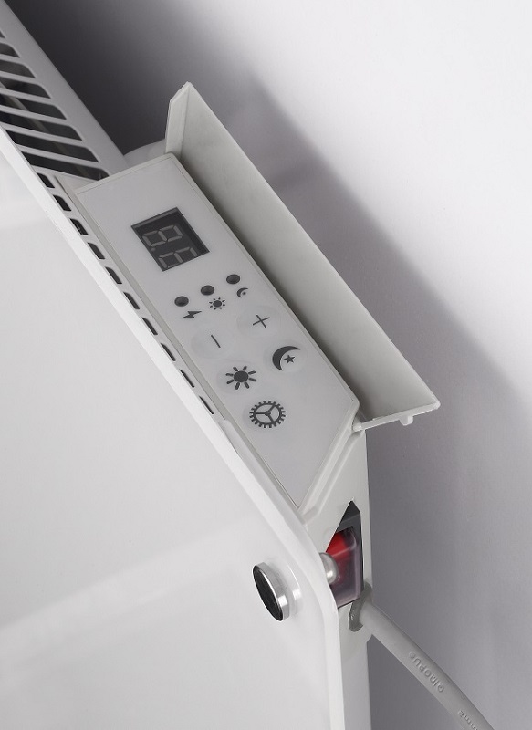 Stiklinis panelinis šildytuvas Mill Glass su WIFI, 900W, baltas (GL900WIFI3MP)