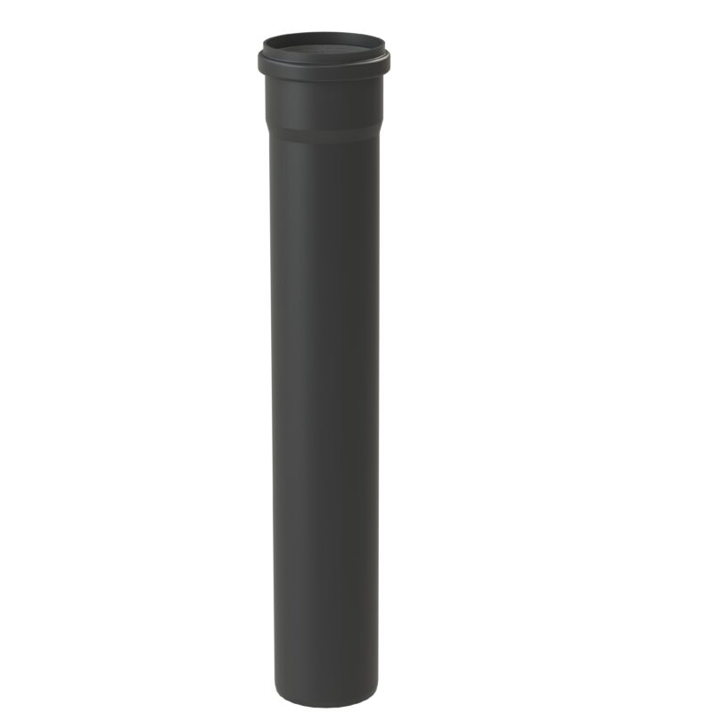 STARR vienasienio dūmtraukio prailginimas d60, 0,5m, UV stabilizuotas, juodas internetu