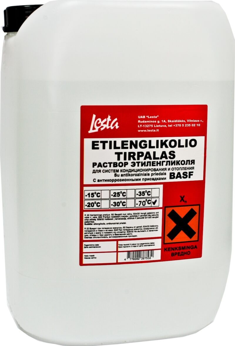 Etilenglikolio tirp. 5kg 50proc. su inhibitoriais (Tik šildym.sist.) internetu