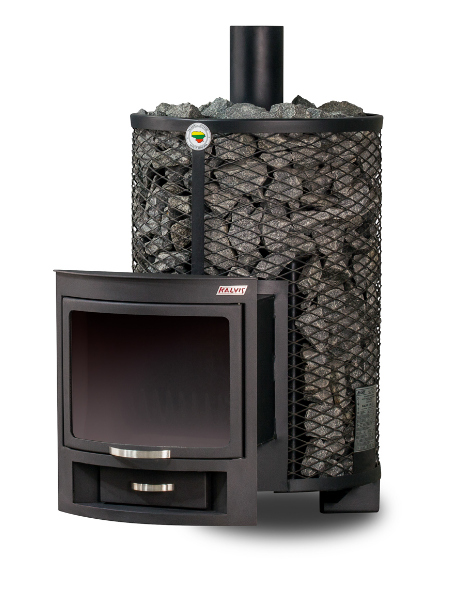 Pirties krosnelė Kalvis PR5-1 12 kw garinei, saunai, išgaubta stiklo keramika kaina
