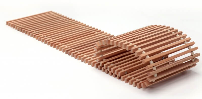 Grotelės įleidžiamam grindiniam konvektoriui GR 420×42 Bukas internetu