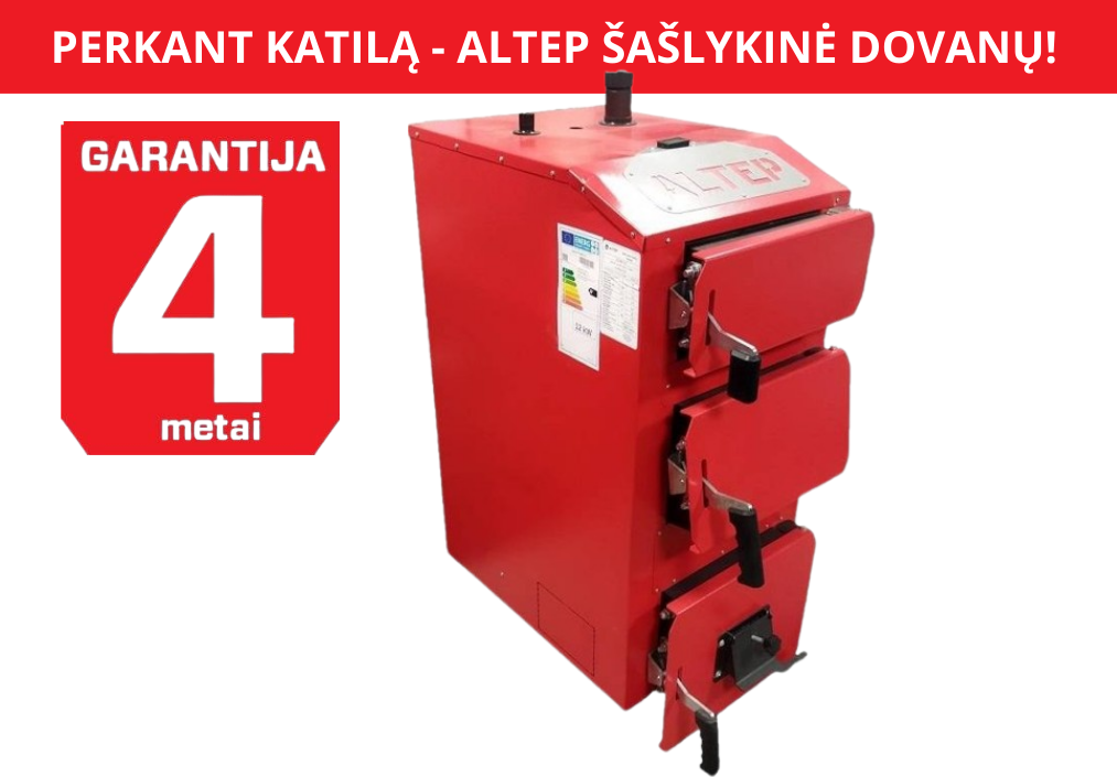 Kieto kuro katilas Altep NEUS-PRAKTIK 15kW