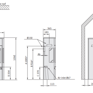 Krosnelė CONTURA C896:1 Style, korpusas juodos spalvos, kompl (998483,998662, 998655)