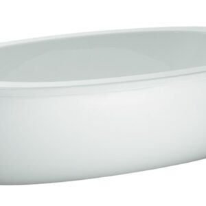 Laufen ALESSI ONE vonia 204x102 cm, laisvai statoma, su aliuminio rėmu ir paneliais, talpa 230 l., balta