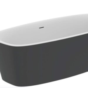 Ideal Standard Dea Duo laisvai pastatoma akrilinė vonia  180x80 cm su Click-Clack nuotekų vožtuvu, vidus matinė balta ir