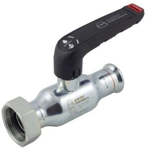 Plieninis pres. rutulinis ventilis su išardoma jungtimi KAN-therm - 22 G3/4“