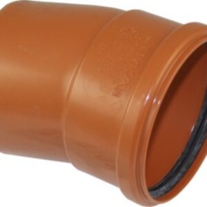 Lauko kanaliz. PVC alkūnė 110/15°