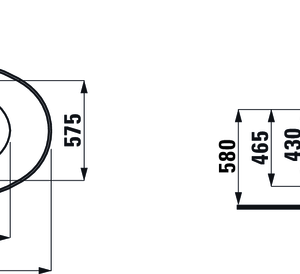 Laisvai pastatoma vonia THE NEW CLASSIC 190x90x58 cm, Sentec su click-clack sifonu