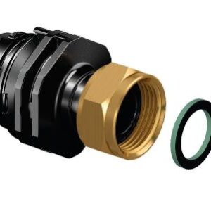 Uponor Aqua PLUS žalvarinis adapteris PPM 1"MT-G3/4"SN