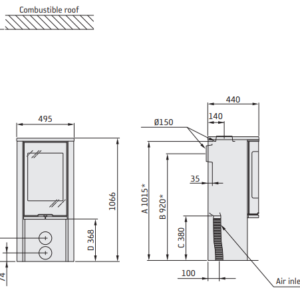 Krosnelė CONTURA C510:1 Style, juodos spalvos, ketinis viršus (798967, 998550)