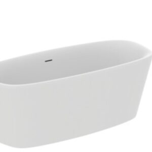 Ideal Standard Dea Duo laisvai pastatoma akrilinė vonia   170x75 cm su Click-Clack nuotekų vožtuvu, vidus ir išorė matin