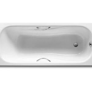 PRINCESS-N plieninė vonia 170 × 75 cm su chrom. rank., (7.5268.0.431.0) antislip