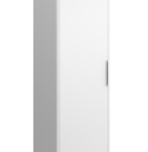Pakabinama aukšta spintelė BASE 35x165x33,5, balta matinė, durų vyriai kairėje