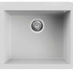 Granitinė plautuvė ELLECI  QUADRA  105 57x50 balta 68 J016174