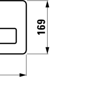 WC nuleidimo klavišas AW2 Actuator, dvigubo nuleidimo, nerūdijantis plienas
