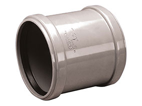 Kanalizacijos dviguba mova PVC 50, pilkas (3033782)