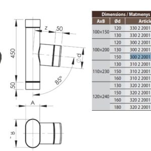 SWO trišakis HeatUp NP d.160/120x240 (H321 2 2001 0160 085)