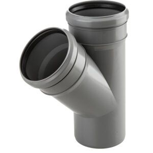 Kanalizacijos trišakis PP 40/40x45°, pilkas (3010790)