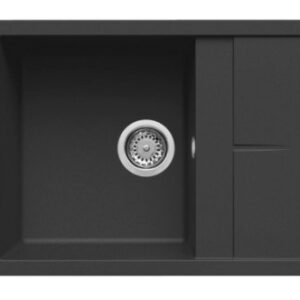 Granitinė plautuvė ELLECI  UNICO 125 65X50 juoda 40 J016200