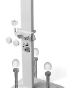 Radiatorių tvirtinimas Rofix UNISTAND MINI, tinka H300-400 rad.(40000766) (dėžėje 2vnt)