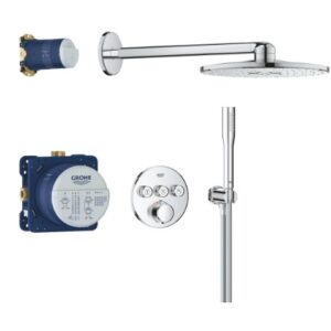 Potinkinė dušo sistema su potinkine dalimi GROHE Precision SmartControl su Vitalio SmartActive 310, chromo spalva