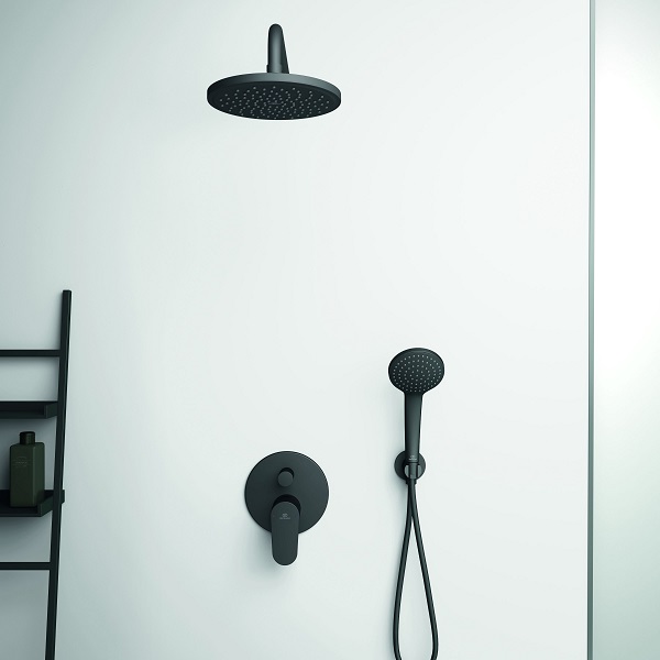 Ideal Standard dušo galva Idealrain Soft, juoda matinė