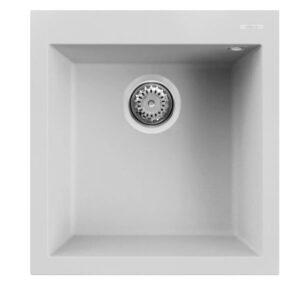 Granitinė plautuvė ELLECI  QUADRA  102 47.1x50.1 balta 68 J016188
