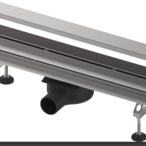 TECElinus dušo latako komplektas su dvipusėmis grotelėmis steel/plate , su užlenktu flanšu 800mm