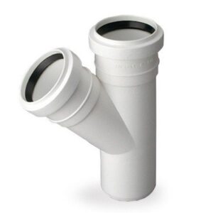 Vidaus kanaliz. trišakis PP HT 40x40/45°, baltas