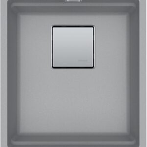Akmens masės plautuvė Kubus 2 KNG 110-37 Fragranite 410x460mm  akmens pilka