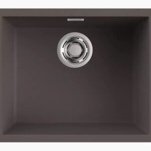 Granitinė plautuvė ELLECI ZEN, 105 ÉLITE 556 X 456 1V ruda K87, universalus montavimas, ventilis nerūdijančio plieno spa