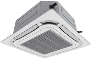 Kasetinė split tipo inverter oro kondicionieriaus U-Match vidinė dalis 16,0/17,5 kW, (grotelės TF06), R32